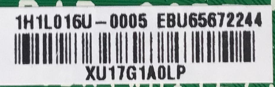 MAIN ORIGINAL PARA SMART TV LG / NUMERO DE PARTE EBU65672244 / EAX68209006 / 1H1L016U / XU17G1A0LP / PANEL  NC320DXG-ABKP5 / DISPLAY HV320WHB-F7E / MODELO 32LM577BZUA / 32LM577BZUA.BUSELJM - Imagen 2